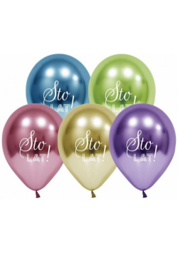 Balony Beauty&Charm Sto Lat 5szt