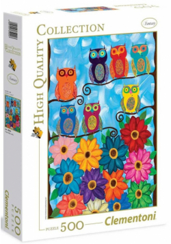 Puzzle 500 HQ Cute little owls