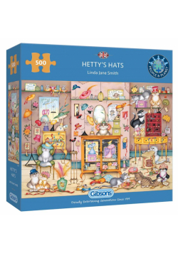 Puzzle 500 Kapelusze dla kotów