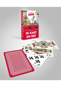 Karty do gry czerwone 1x55 CARTAMUNDI