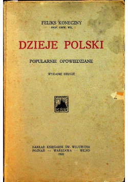 Dzieje Polski Opowiedziane dla młodzieży 1922 r.