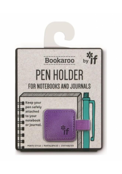 Bookaroo Pen Holder Uchwyt na długopis fioletowy