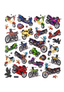 Naklejki motocykle 34szt