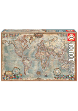 Puzzle 1000 Mapa polityczna świata (miniatura) G3