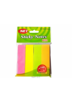 Zakładki indeksujące neon 4x100K