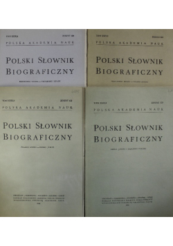 Polski Słownik Biograficzny Tom XXIX 4 tomy