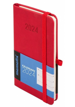 Kalendarz 2024 Memo A6 TDW czerwony