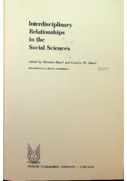 Interdisciplinary relationships in the social sciences