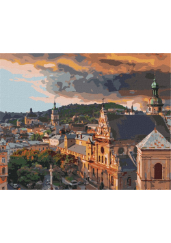 Malowanie po numerach - Przytulny Lwów 40x50cm