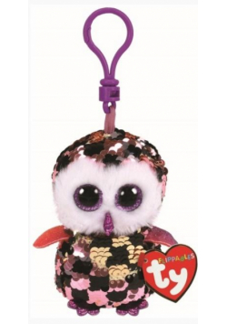 Beanie Boos Checks - Cekinowa Sowa brelok
