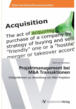 Projektmanagement bei M&A Transaktionen
