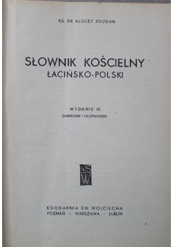 Słownik kościelny łacińsko polski