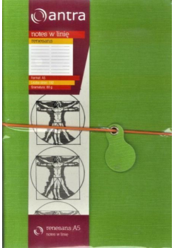 Notes A5 Linia Renesans Zielony ANTRA
