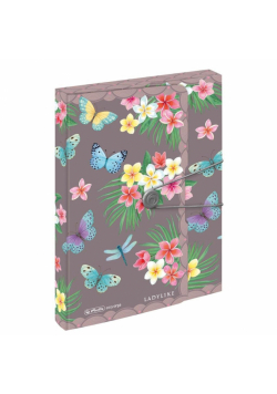 Teczka A4 PP z gumką 4cm Ladylike Butterfly