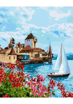 Malowanie po numerach - Jasna Szwajcaria 40x50cm