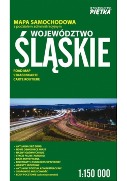 Województwo Śląskie 1:150 000 mapa samochodowa