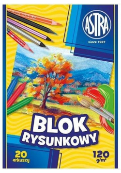 Blok rysunkowy A4/20K 1 sztuka ASTRA