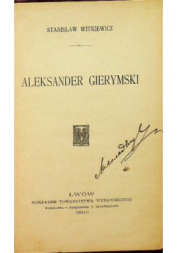 Aleksander Gierymski 1903 r