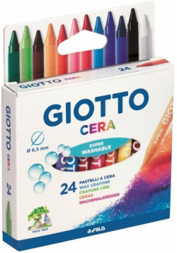 Kredki woskowe Cera 24 kolory GIOTTO