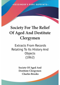 Society For The Relief Of Aged And Destitute Clergymen