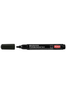 Marker permanentny 202 czarny (10szt)TOMA