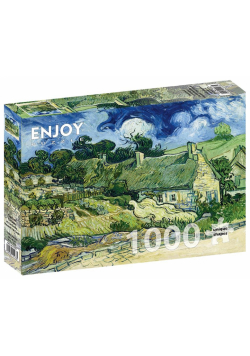 Puzzle 1000 Chaty kryte słomą w Cordeville...