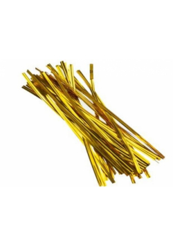 Druciki w plastiku złote 18cm 50szt
