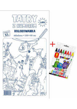 Tatry z humorem Kolorowanka XL + kredki