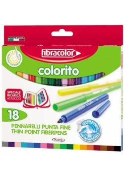 Pisaki Colorito 2,6mm 18 kol. FIBRACOLOR