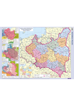 Ścienna historyczna mapa Polski