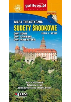Mapa turystyczna - Sudety Środkowe 1:40 000