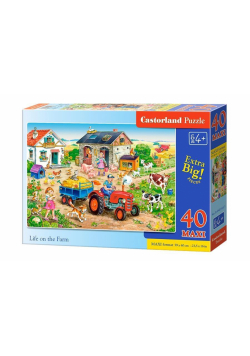 Puzzle 40 maxi - Życie na farmie CASTOR