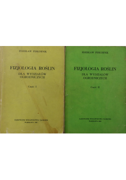 Fizjologia roślin dla wydziałów ogrodniczych część I i II