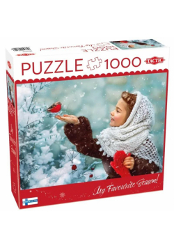 Puzzle 1000 Girl with Red Mittens
