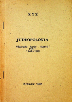 Judeopolonia Nieznane karty historii  1944 - 1981