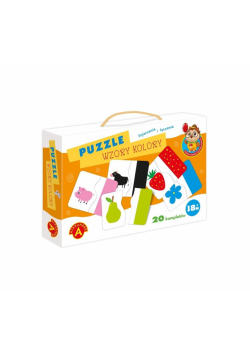 Puzzle wzory i kolory - Sówka mądra główka ALEX
