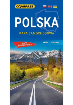Mapa samochodowa. Polska 1:650 000 lam w.2023