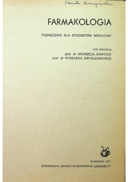 Farmakologia – Podręcznik dla studentów medycyny