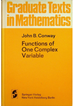 Functions of one complex variable
