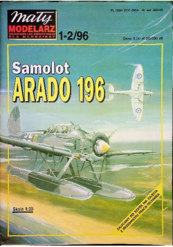 Mały modelarz nr 1 - 2 Wodnosamolot pływakowy Arado - 196