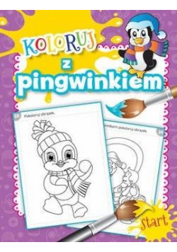 Pakiet: Koloruj z pingwinkiem/Pingwinek artysta