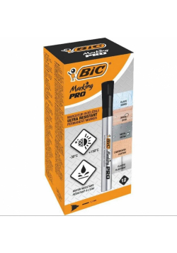 Marker Marking PRO czarny (12szt) BIC