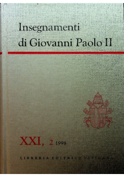 Insegnamenti di Giovanni Paolo II XXI część 2 1998