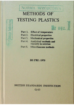 Methods of Testing Plastics