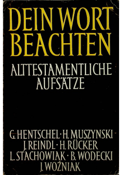 Dein Wort Beachten