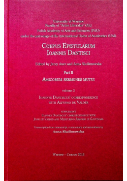 Corpus Epistularum Ioannis Dantisci Part II Volume 3