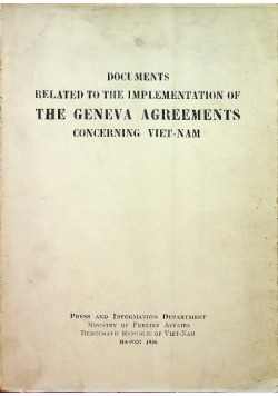 Documents related to the implementation of the geneva agreements