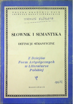 Słownik i Semantyka definicje semantyczne