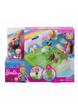 Barbie Chelsea + boisko do piłki nożnej