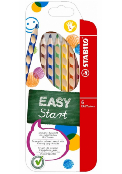 Kredki Easycolors dla leworęcznych 6 kol. STABILO